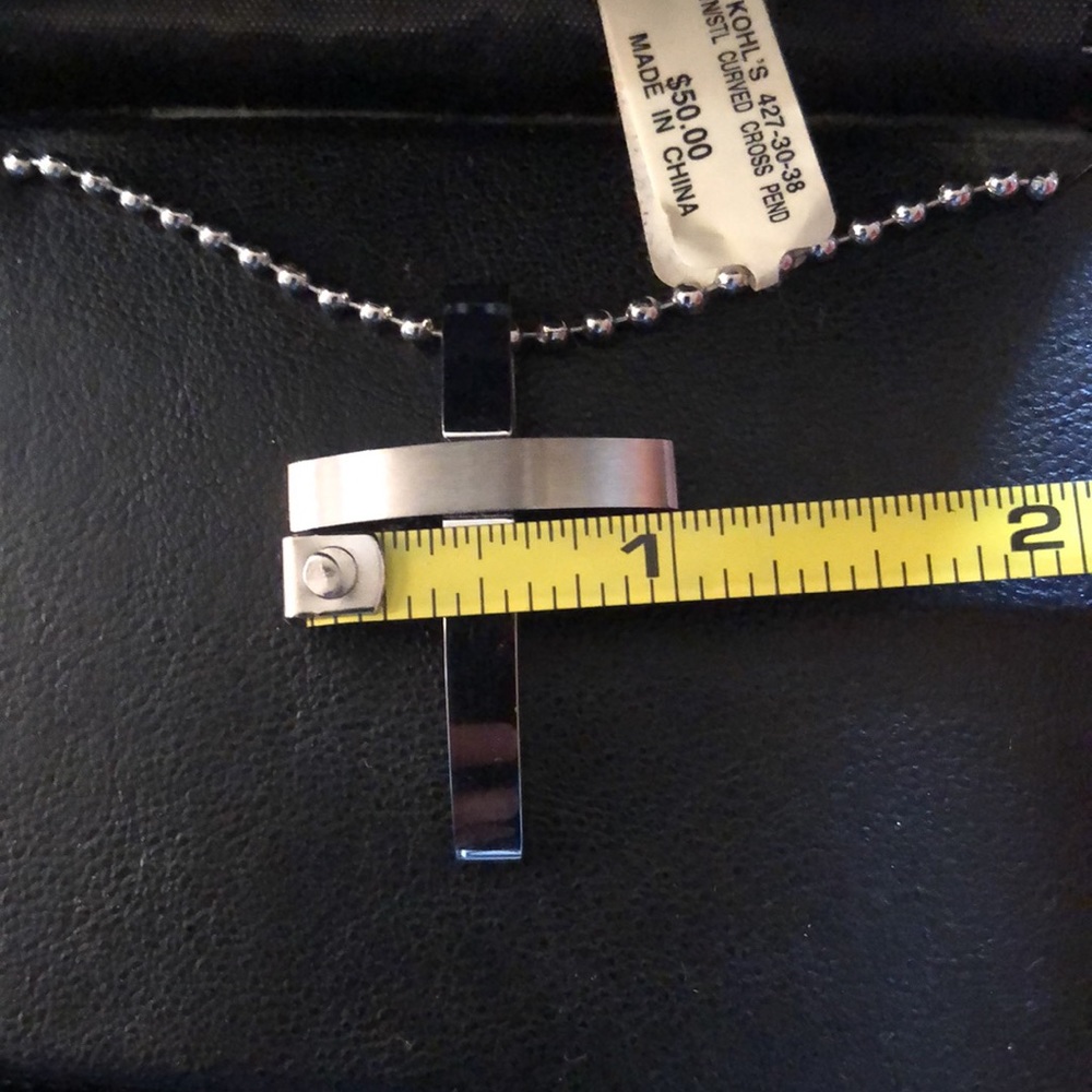 Men's Stainless Steel Cross - Picture 5 of 5